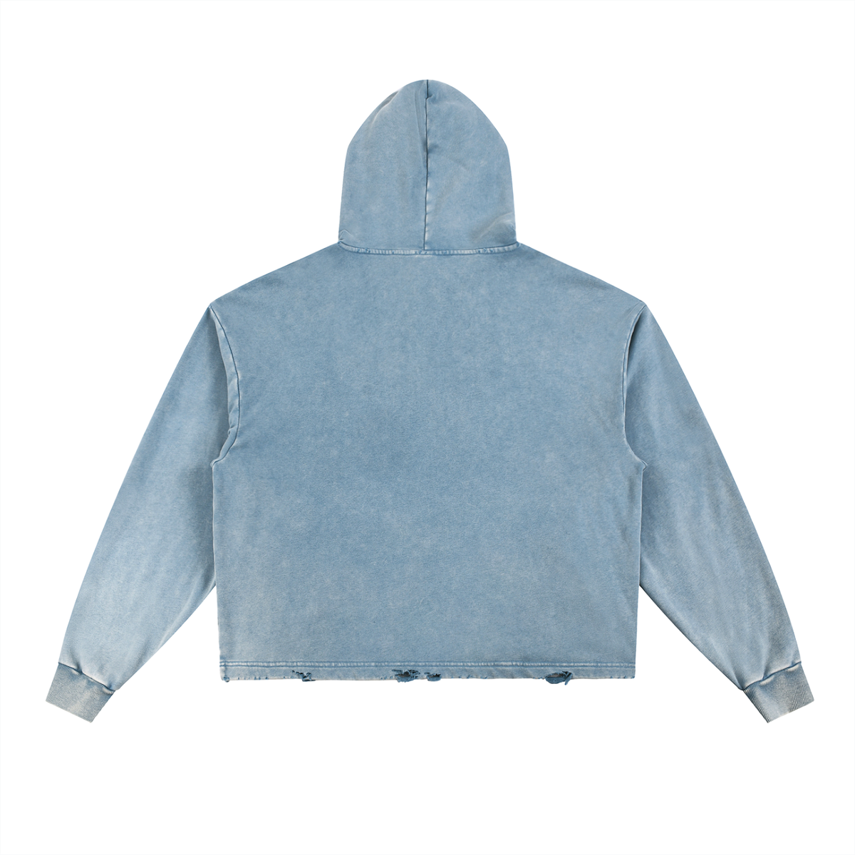 The Stars Dance In Our Favor Vintage Washed Frayed-Hem Hoodie