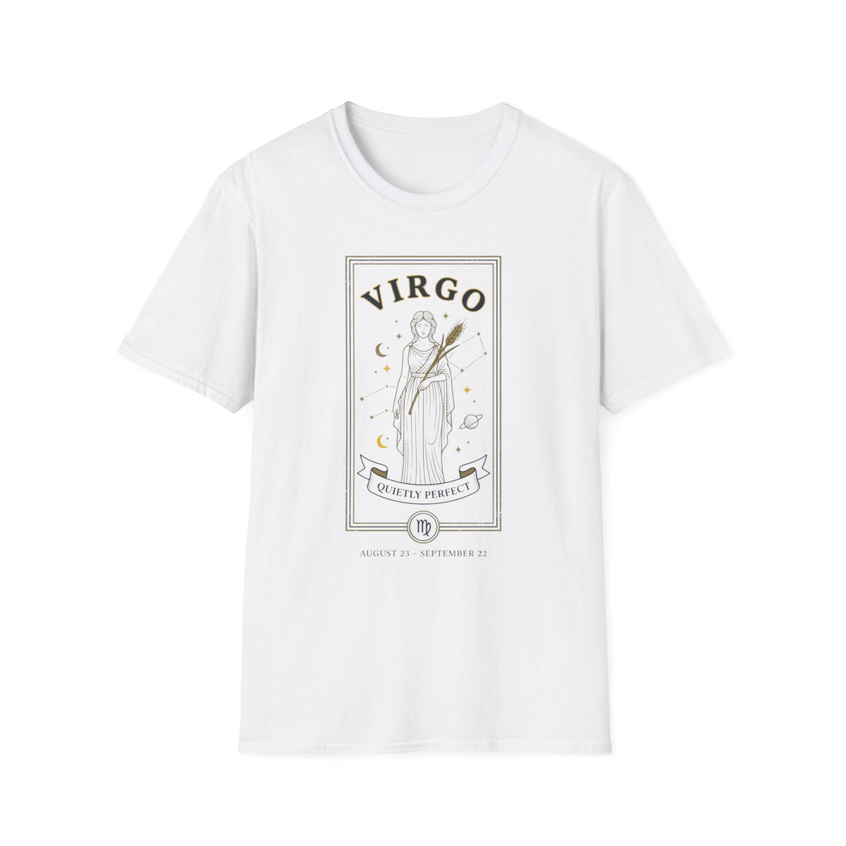 Virgo Tarot-Inspired T-Shirt — Virgo Quietly Perfect