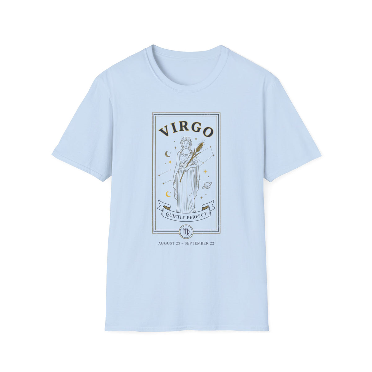 Virgo Tarot-Inspired T-Shirt — Virgo Quietly Perfect