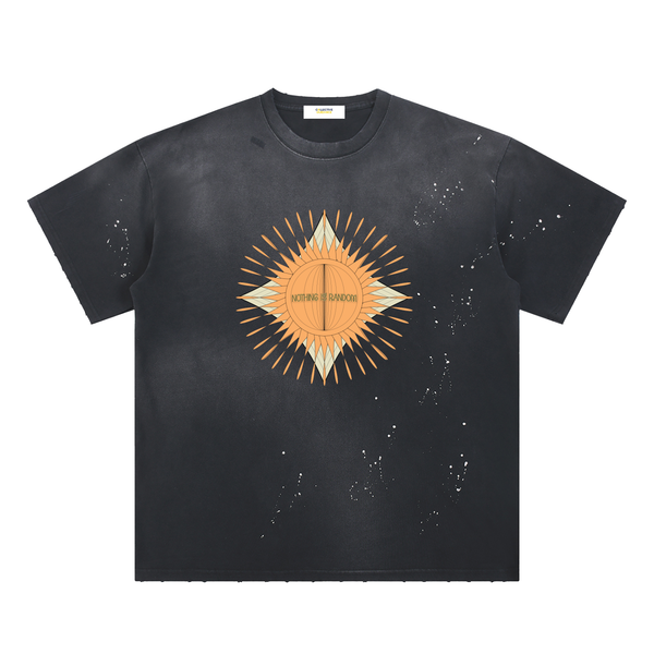 Nothing Is Random Sunfade Paint Splatter T-Shirt